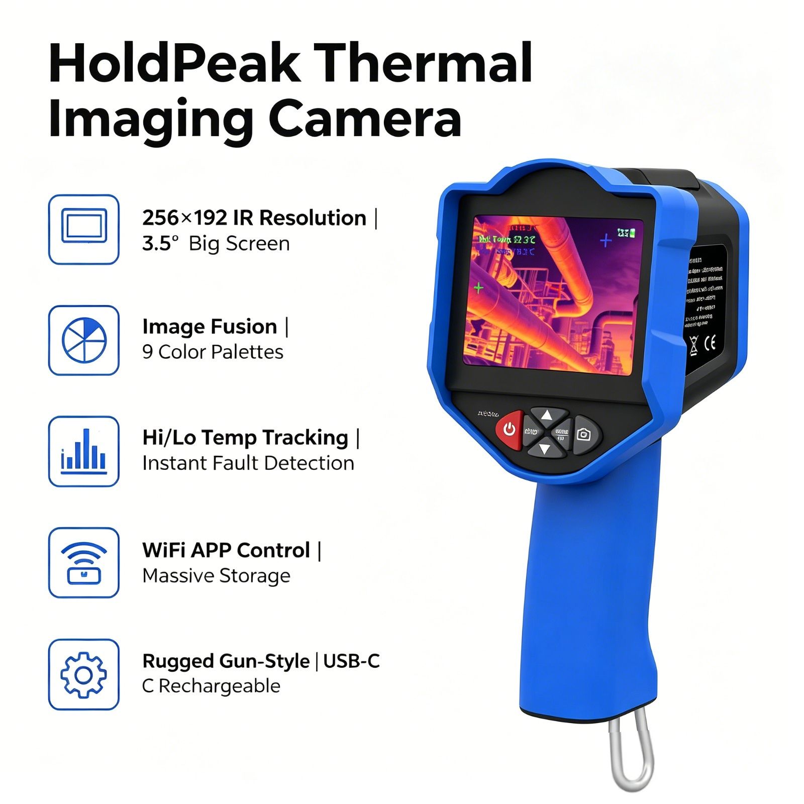 Thermal Imaging Camera Pcb Repair - HoldPeak Thermische Beeldcamera 256x192 IR 50mK