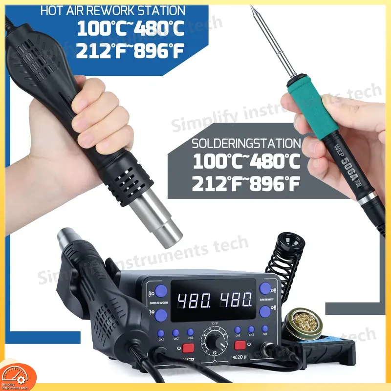 775W Soldeerstation 2-in-1 Het - Hot Air Rework Station T12 recensie en prijs