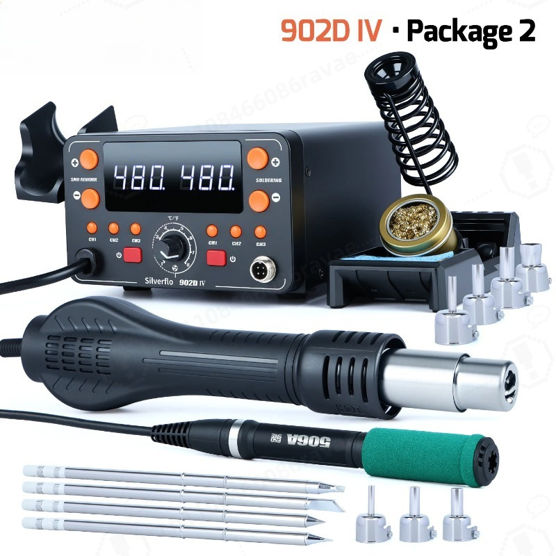 902D-IV 775W Soldeerstation He - Hot Air Rework Station T12 recensie en prijs