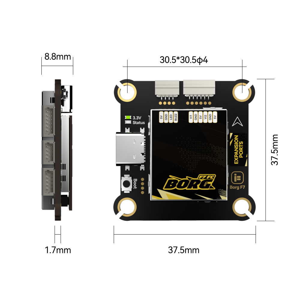 iFlight Borg F7 + Borg 60 ESC  - Fpv Flight Controller F7 Stack 60A recensie en prijs